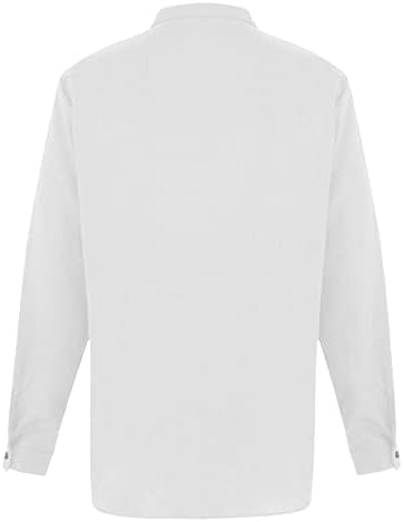 Moda T-Shirt erkekler pamuk keten düğme v yaka Retro kazak gömlek bahar uzun kollu gevşek Tee bluz Tops için