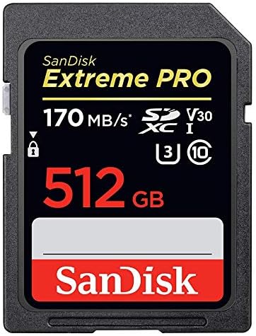 Panasonic Kamera için SanDisk Extreme Pro 512GB SDXC Kart DC-S5, DC-BGH1 Sınıf 10 UHS-1 4K V30 (SDSDXXY-512G-GN4IN) ile Uyumlu