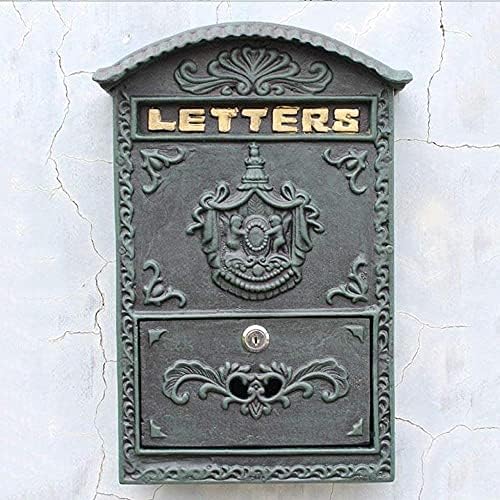 Vintage mektup posta posta kutusu posta kutusu posta kutusu antika metalik duvara monte posta kutusu için