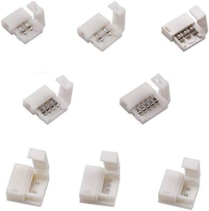 Davitu Konnektörler - LED Bağlayıcı 2 pin/3 pin/4 pin lehimsiz İçin 8mm / 10mm 5050/3528 / ws2811 / ws2812b / 5630 / 5730 smd