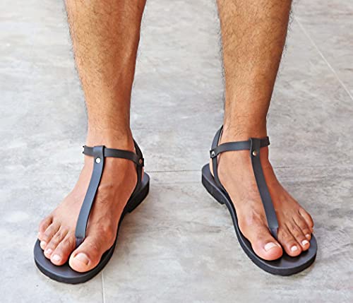 Seksi Erkek Tanga Deri Sandalet Yalınayak Roma Tarzı, Yunan Sandalet, Gay Sandalet-SENSATİON ERKEKLER