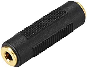 uxcell 3.5 mm Dişi konnektör Splitter Adaptörü Çoğaltıcı Siyah Stereo Ses Video AV TV Kablosu Dönüştürmek için