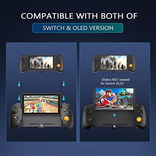 Switch OLED/Nintendo Switch için Elde Taşınabilir Kablosuz Denetleyici, 6 Eksenli Jiroskoplu Ergonomik Kavrama Gamepad, Çift