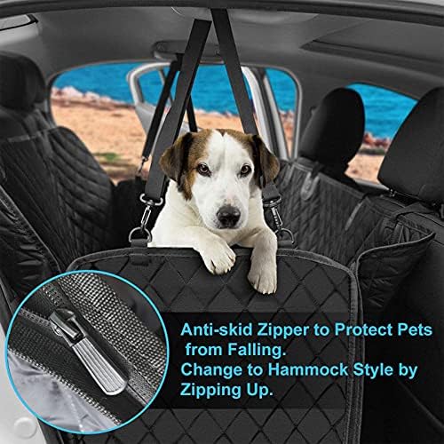 LTLJX Köpek Araba klozet kapağı, su geçirmez Arka klozet kapağı ile Köpekler için Hamak Kaymaz koltuk koruyucusu için Otomobil