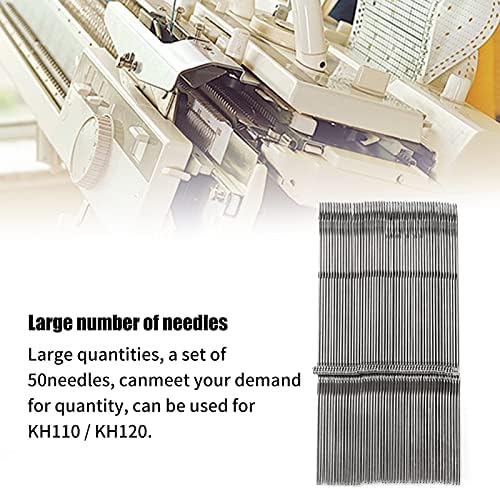 50 Pcs dikiş makinesi iğneleri, Evrensel dikiş makinesi iğnesi için KH110 KH120 Örgü Makinesi ve Manuel Onarım Kullanımı