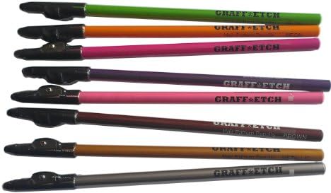 GraffEtch Saç Desenli Kalemler (NEON) 8 paket KALİTELİ KALEMLER