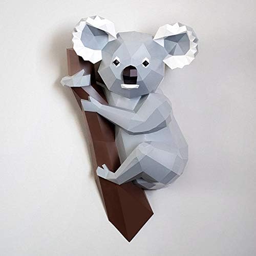 WLL-DP kendi başına yap kağıdı Modeli Sevimli 3D Koala Şekli Kağıt Heykel Önceden Kesilmiş Kağıt Zanaat El Yapımı Origami Bulmaca