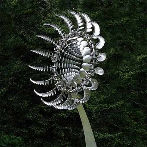 Benzersiz ve Büyülü Metal Fırıldak, 3D Rüzgar Enerjili Kinetik Heykeller Açık, Kinetik Bahçe Rüzgar Spinner ile Metal Bahçe Bahis