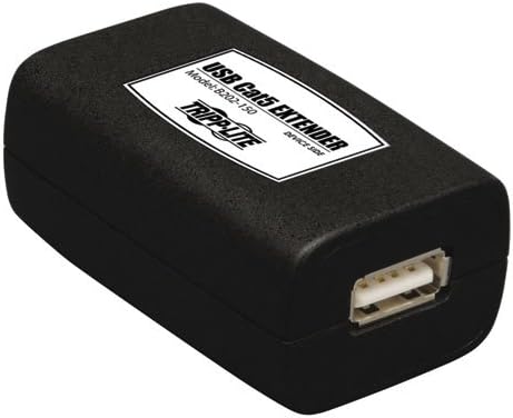 Tripp Lite 1-Port USB üzerinden Cat5 / Cat6 Genişletici, Verici ve Alıcı, kadar 150-ft.(B202-150), Siyah