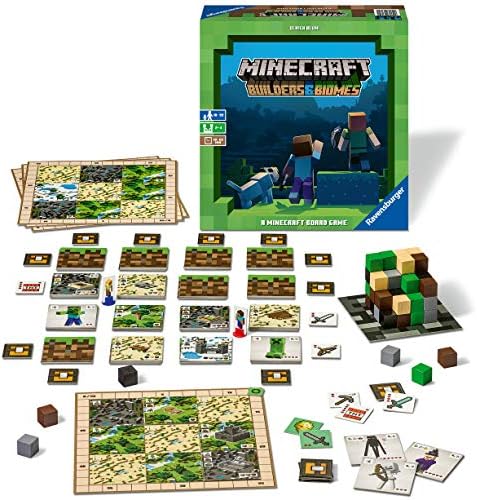 Ravensburger Minecraft: İnşaatçılar ve Biyomlar Strateji Masa Oyunu 10 Yaş ve Üstü