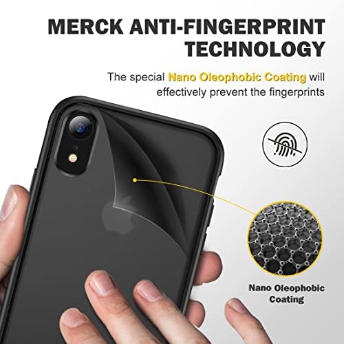 Humixx Darbeye Serisi iPhone XR Kılıf Kapak [Askeri Sınıf Damla Test] [Yükseltilmiş Nano Malzeme] Saydam Mat Kılıf ile Yumuşak