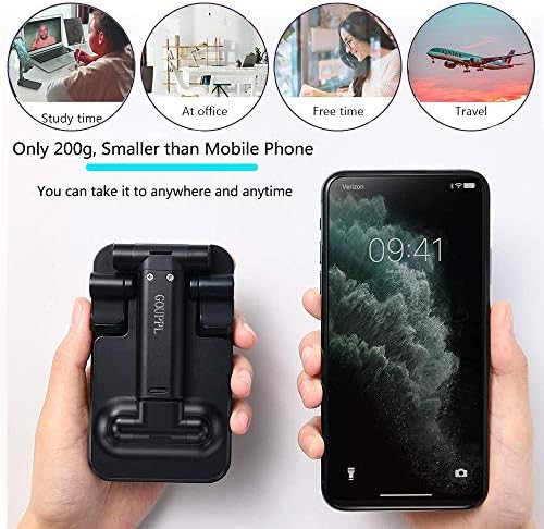 Ayarlanabilir Tablet / Telefon Standı, GOUPPL Taşınabilir Katlanabilir Cep Telefonu Tutucu Cradle Dock Masası ile uyumlu iPhone/Android