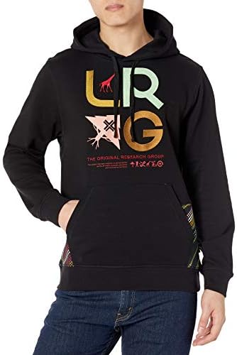 LRG erkek Kaldırdı Araştırma Grubu Logosu Kapüşonlu Sweatshirt