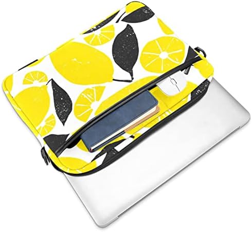 Meyve Sarı Limon Laptop omuz askılı çanta Kılıf Kol için 13.4 İnç 14.5 İnç Dizüstü laptop çantası Dizüstü Evrak Çantası Iş Evrak