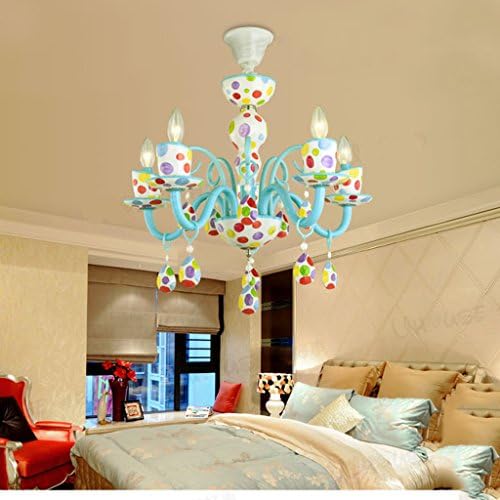 Avizeler renkli çocuk odası yaratıcı kişilik high-end sanat göz Prenses kız yatak odası lambaları A +(Renk: Beyaz ışık)