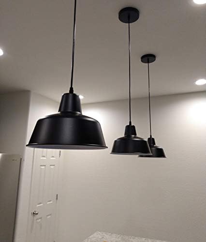 Siyah endüstriyel kolye ışıkları Retro çiftlik asılı tavan aydınlatma armatürleri mutfak ada yatak odası oturma odası fuaye (