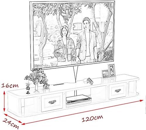 Masif Ahşap Duvar Asılı TV Dolabı Yatak Odası Oturma Odası duvar rafı Çekmece sabit raf set üstü kutusu Yönlendirici DVD Oynatıcı