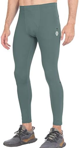 PİQİDİG Egzersiz Tayt Yoga Pantolon ile Cepler - Erkekler Atletik Sıkıştırma Pantolon Tayt
