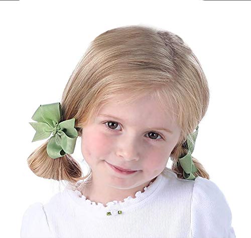 60 Pcs 3 inç Bebek Kız saç fiyonkları Grogren Şerit Timsah Klipler Saç Aksesuarları için Bebekler Toddlers Çocuk Gençler