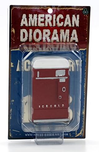 1 Parça Otomat Aksesuar Diorama Kırmızı İçin 1:18 Ölçekli Modeller tarafından Amerikan Diorama 23981R