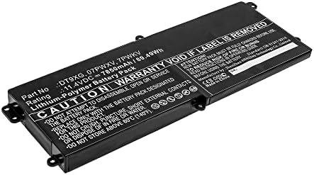 Synergy Dijital Dizüstü Pil, Dell ALWA51M-D1748DB Laptop ile Uyumlu, (Li-Pol, 11.4 V, 7850 mAh) Ultra Yüksek Kapasiteli, Dell