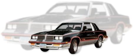 Oldsmobile 1983 Hurst / Olds Çıkartma ve Şerit Seti-Gümüş / kırmızı