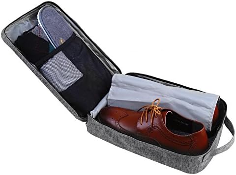 BAGSMART Taşınabilir Seyahat Ayakkabı Çanta ile Fermuar Kapatma Spor Spor Ayakkabı Tote Çanta Fit kadar Boyutu 9.5