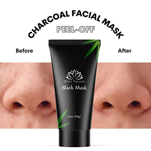 Organik Kömür Siyah Yüz Maskesi, Peel-Off Yüz Maskesi Derin Temizlik İçin, Yağ Kontrolü, Temizle & Pürüzsüz Cilt, Siyah Nokta