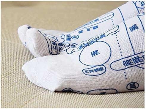 Ayak Acupressure Refleksoloji Masaj Akupunktur Noktası Çorap Harita Ayak Çorap