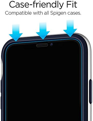 Spigen Temperli Cam Ekran Koruyucu için Tasarlanmış iPhone Xs (2018) / iPhone X (2017) [2 Paket] - Maksimum Koruma