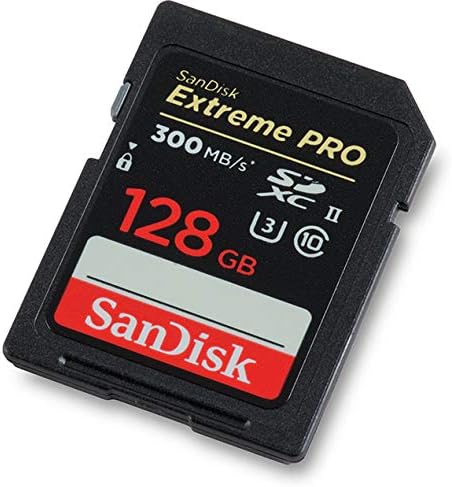 SanDisk Extreme Pro 128 GB UHS-II SD Kart Canon EOS R6 ile Çalışır, EOS R5 Aynasız kamera 300 MB / s 4 K Sınıf 10 (SDSDXPK-128G-GN4IN)