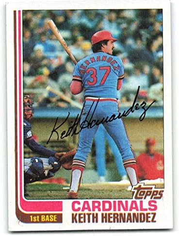 1982 Topps Beyzbol 210 Keith Hernandez St. Louis Cardinals Resmi MLB Ticaret Kartı Ham (ESKİ veya Daha iyi) Durumda