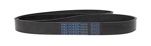 D & D PowerDrive 480K2 Poli V Kayış, 2 Bant, Kauçuk