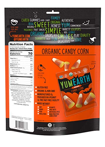 YumEarth Organik Şeker Mısır Atıştırmalık Paketleri, 10 Sayım