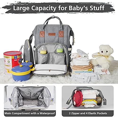 Bebek bezi Çantası Sırt Çantası, Wennalrous Bebek Bezi Değiştirme Çantaları, Anneler Babalar için En İyi Seyahat Çantası Sırt