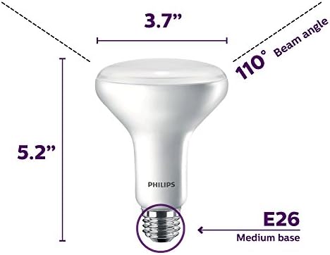 Philips LED Titreşimsiz Kısılabilir BR30 İç Mekan Ampulü, EyeComfort Teknolojisi, 650 Lümen, Yumuşak Beyaz ışık (2700K), 11W