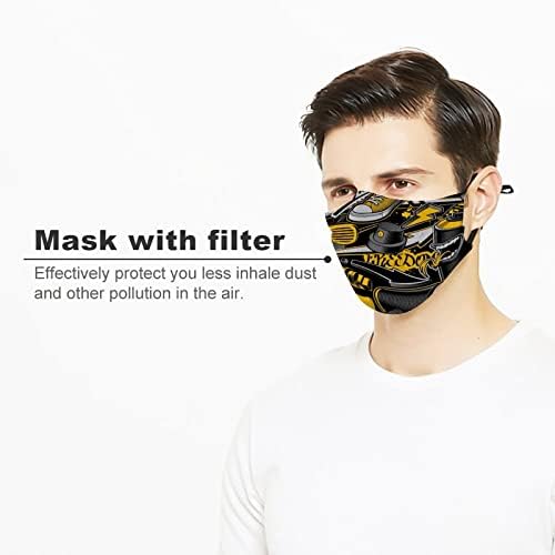Yüz maskeleri desen ayakkabı açı kanatları yeniden kullanılabilir toz geçirmez yüz maskesi yetişkin erkekler kadınlar için 1