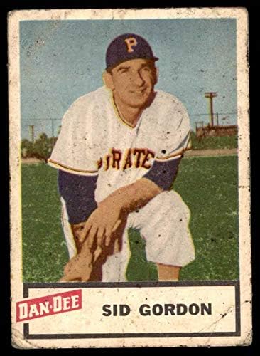 1954 Dan-Dee Sid Gordon Pittsburgh Korsanları (Beyzbol Kartı) GD + Korsanlar