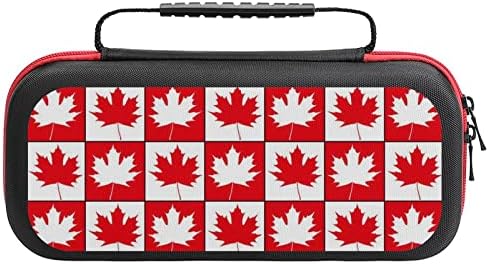 Kanadalı Akçaağaç Yaprağı Taşıma Çantası Nintendo Anahtarı Taşınabilir Sert Kabuk Kılıfı Seyahat Oyun Çantası Aksesuarları Tutar