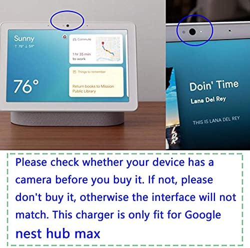 30 W AC şarj Adaptörü Fit için Google-Nest-Hub-Max Güç Kaynağı Kablosu (Değil Fit Nest Hub / Ev Hub)