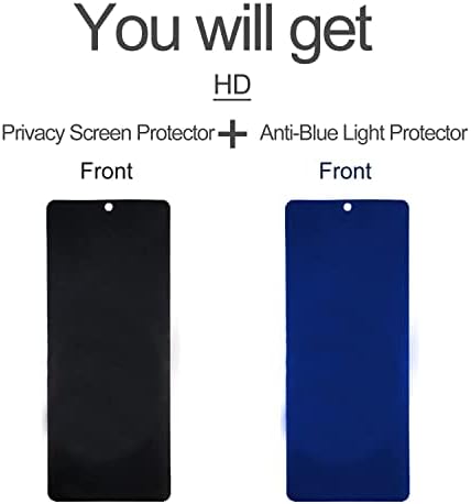 Samsung Galaxy Z Fold 3 5g Gizlilik Ekran Koruyucu için, (Z Fold 3 HD için (Sadece bir Ön Ekran)Ekstra Bir Anti-Mavi ışık İle