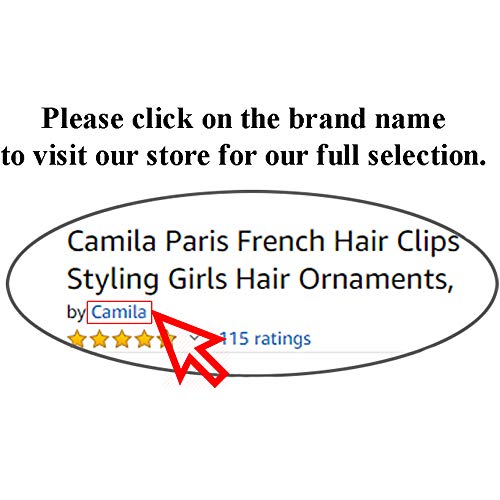 Camila Paris CP2693 Kadınlar için Fransız saç Tokası, Siyah, Kızlar Saç Pençe Klipleri Çene Moda Kadınlar için Dayanıklı ve Şekillendirici