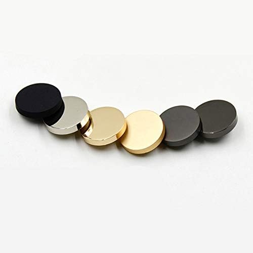 10 Adet dikiş düz Metal düğme alaşım şaft düğmeleri gömlek ceket takım elbise toka düğmeleri 20mm mat siyah