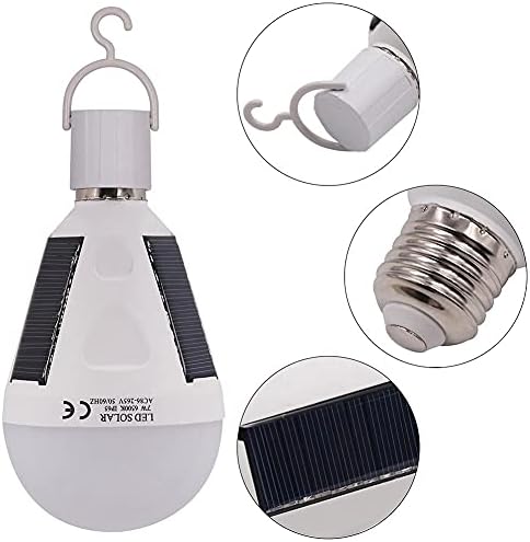 Şarj edilebilir Güneş LED Ampul Acil Ampul E27 Solar Lamba Ampul Enerji Tasarrufu Ampul ower Kesintisi Başarısızlık için IP65