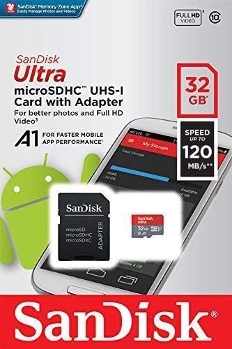 Ultra 32 GB microSDHC Çalışır için ZTE Boost Max Artı SanFlash ve SanDisk tarafından Doğrulanmış (A1/C10/U1/8 k / 120MBs)