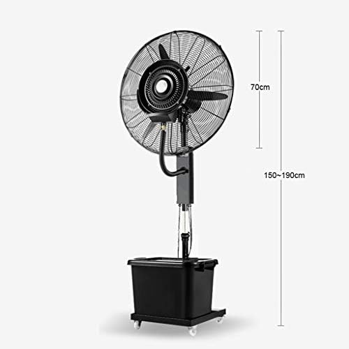 Kaide Fan Standı Fan Endüstriyel Soğutma Fanı Salınımlı Sessiz Otomatik Su Ekleyin 3 Hız Ayarlanabilir Yükseklik 190 Watt 42L