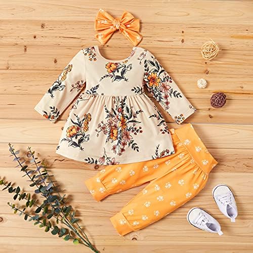 Yenidoğan Bebek Bebek Kız Giysileri Bebek Kız Pantolon Setleri Çiçek Kıyafetler Sevimli Bebek Giysileri Kız