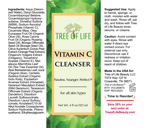 Hayat Ağacı C Vitamini Komple Rejimi / Temizleyici, Toner, Serum, Yüz Kremi ve Göz Jeli içerir