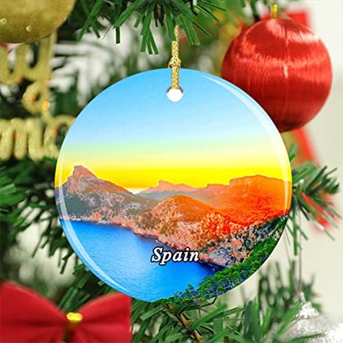 İspanya Balear Adaları Mallorca Noel Noel Ağacı Süs Dekorasyon Düğün Asılı Kolye Dekor Şehir Seyahat Hatıra Koleksiyonu