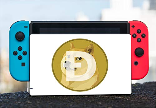 DOGECOİN Vinil Çıkartması Sticker Cilt tarafından MWCustoms için Nintendo Anahtarı Dock